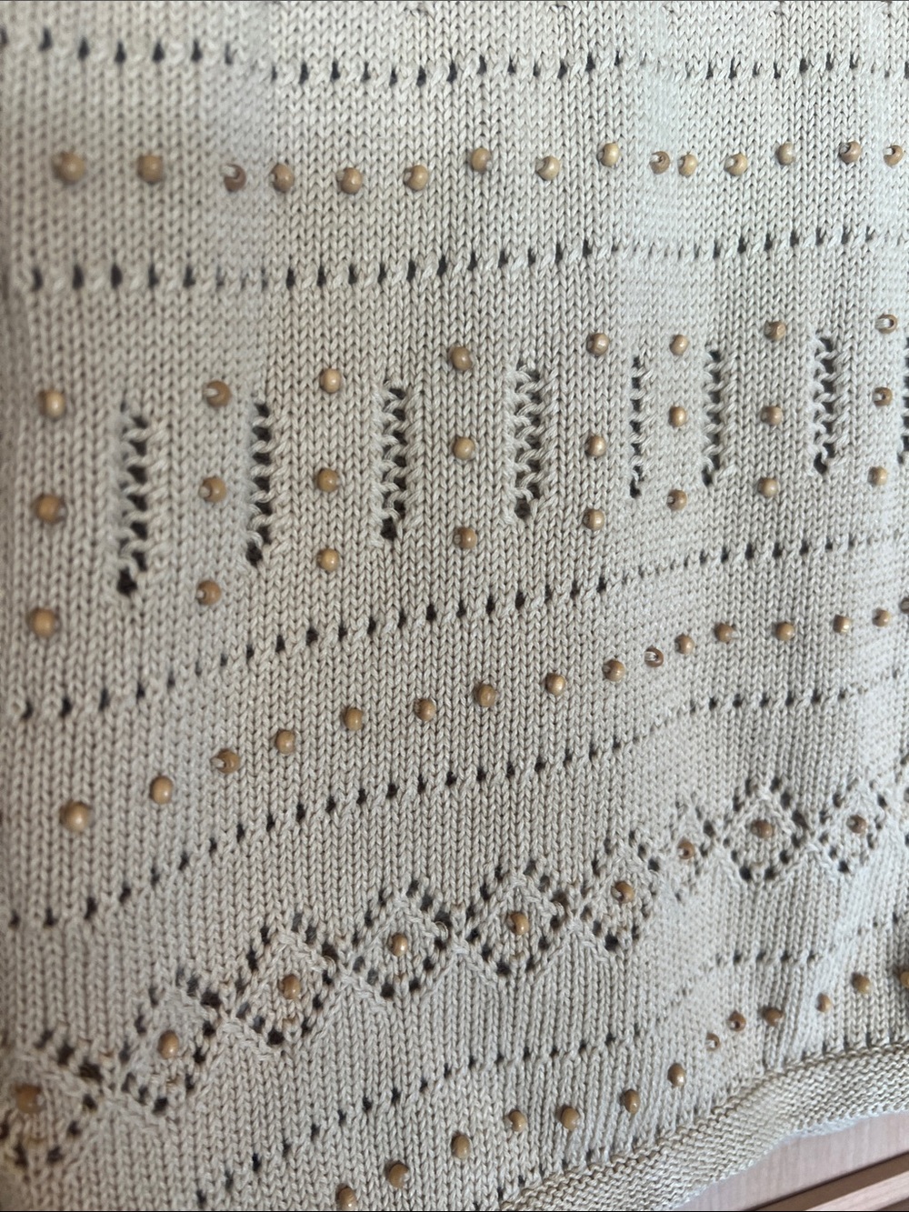 Liz Claiborne Beige Knit Sleeveless Vest - Picture 7 of 15